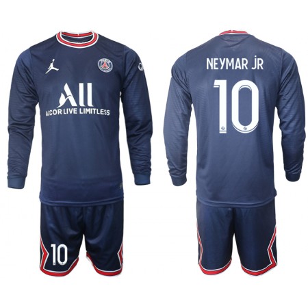 Paris Saint Germain Neymar JR 10 Kind Thuis Tenue 2021-22 L/S